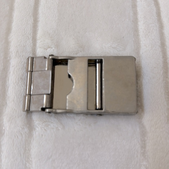 Vintage Gucci Silver Belt Buckle with the iconic \
